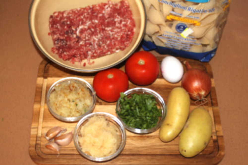 Ингредиенты для ракушек
