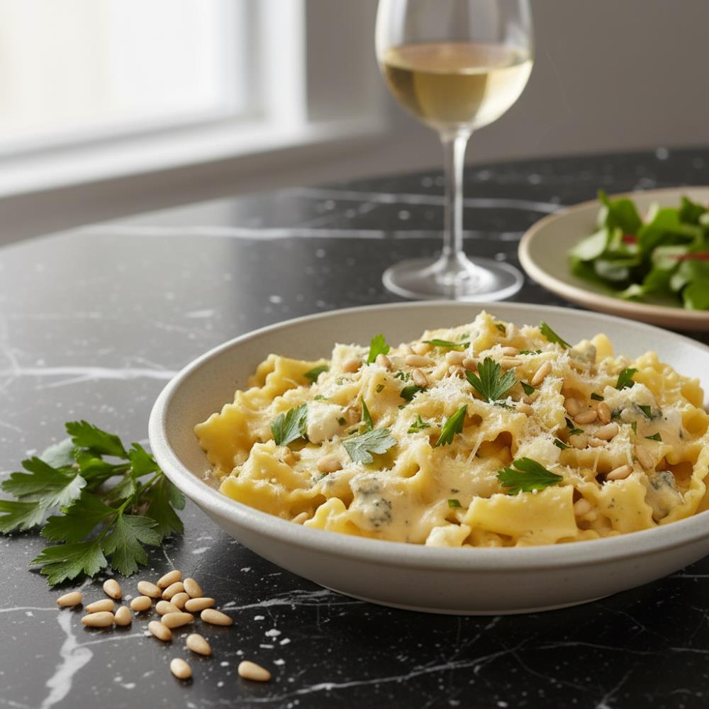 Лазаньетте с соусом из четырех сыров