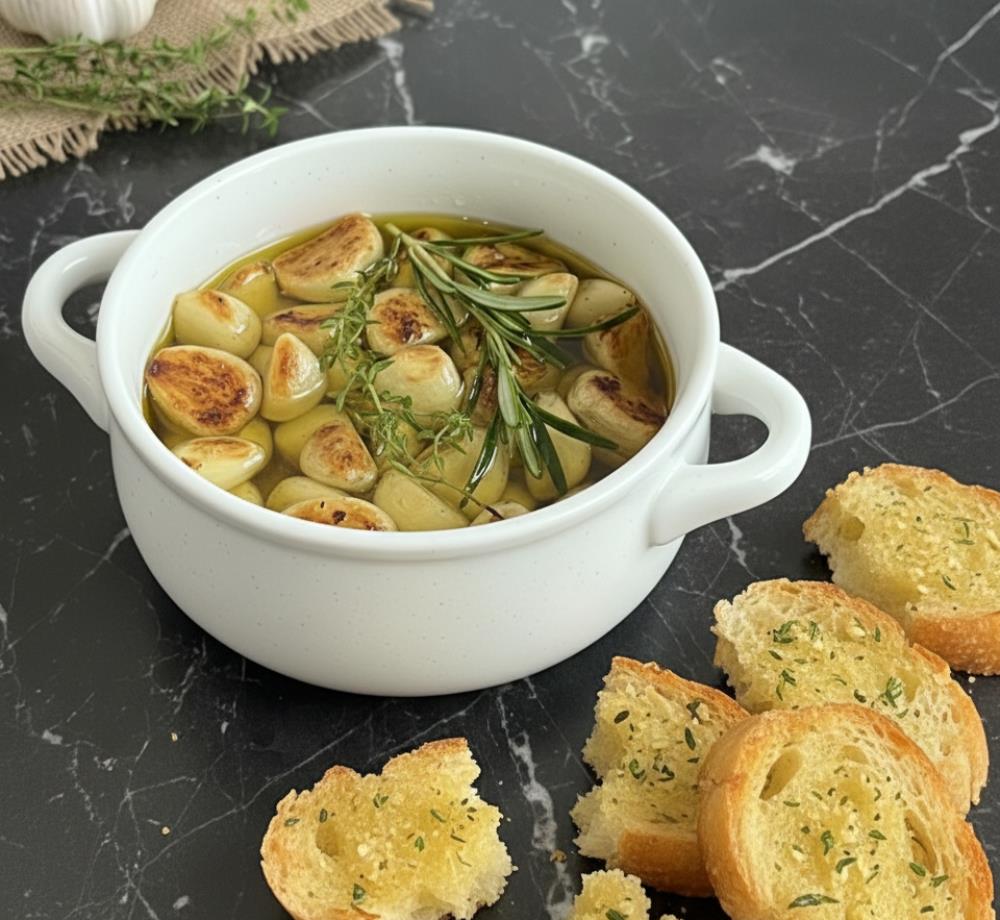 Чесночный конфи - ароматная закуска