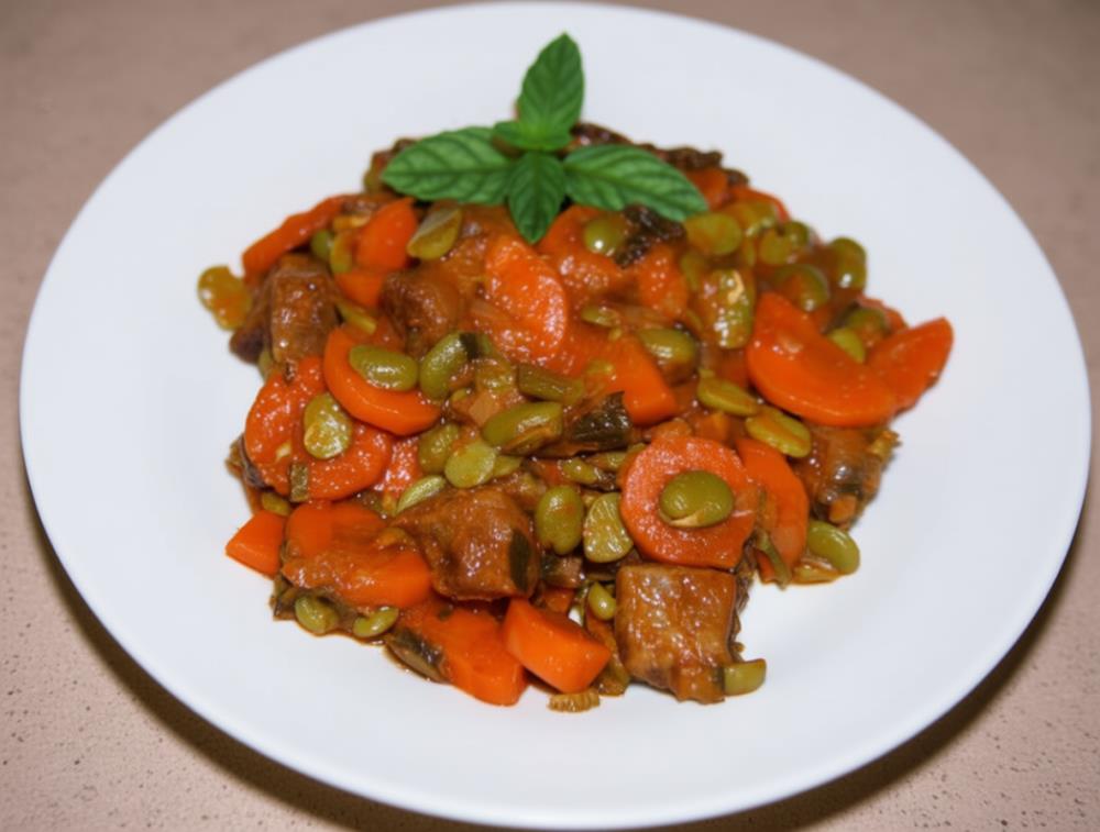 Индейка с фасолью