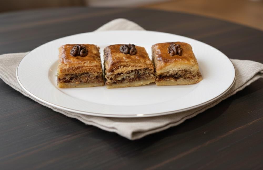 Домашняя пахлава с орехами и изюмом