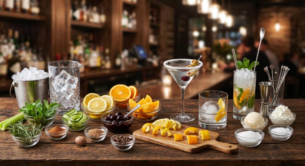 Гарниры к коктейлям