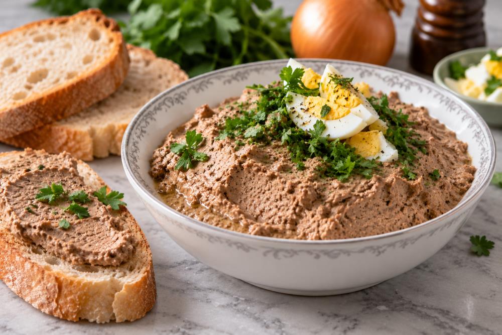 Паштет из куриной печени и потрохов
