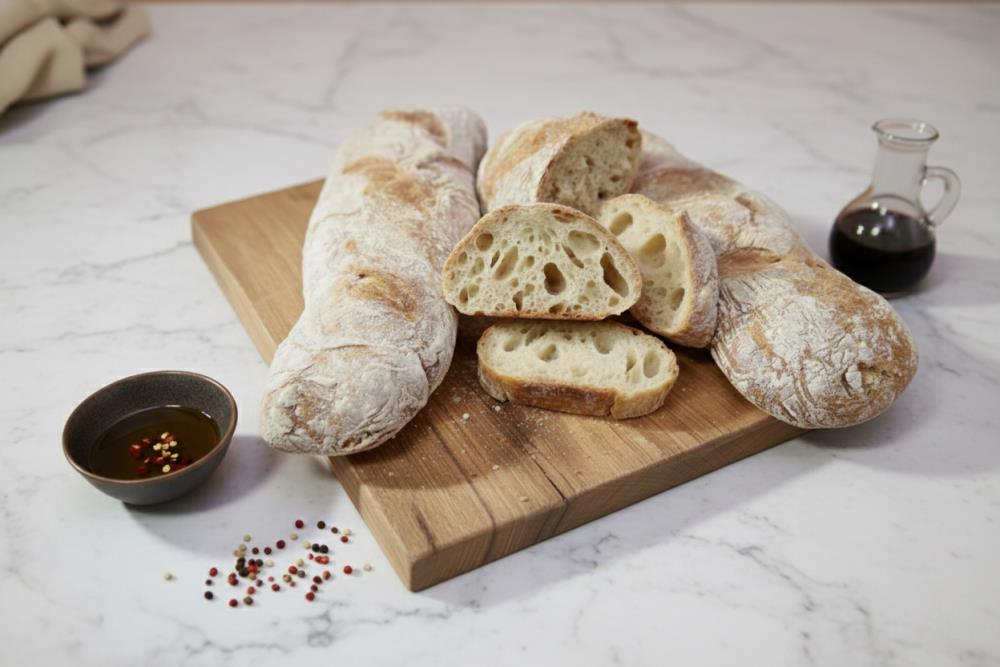 Домашний чиабатта с медовой ноткой