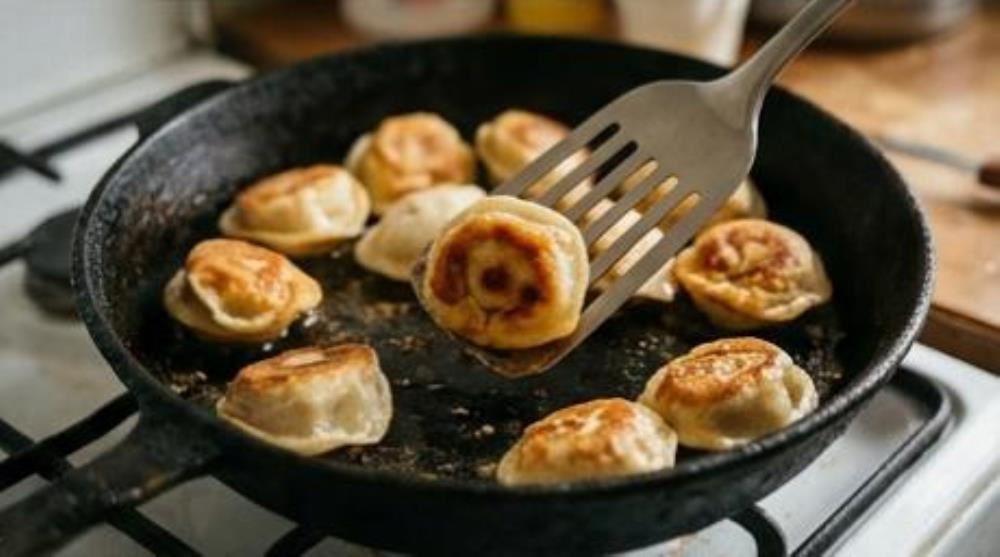 Жарьте до корочки