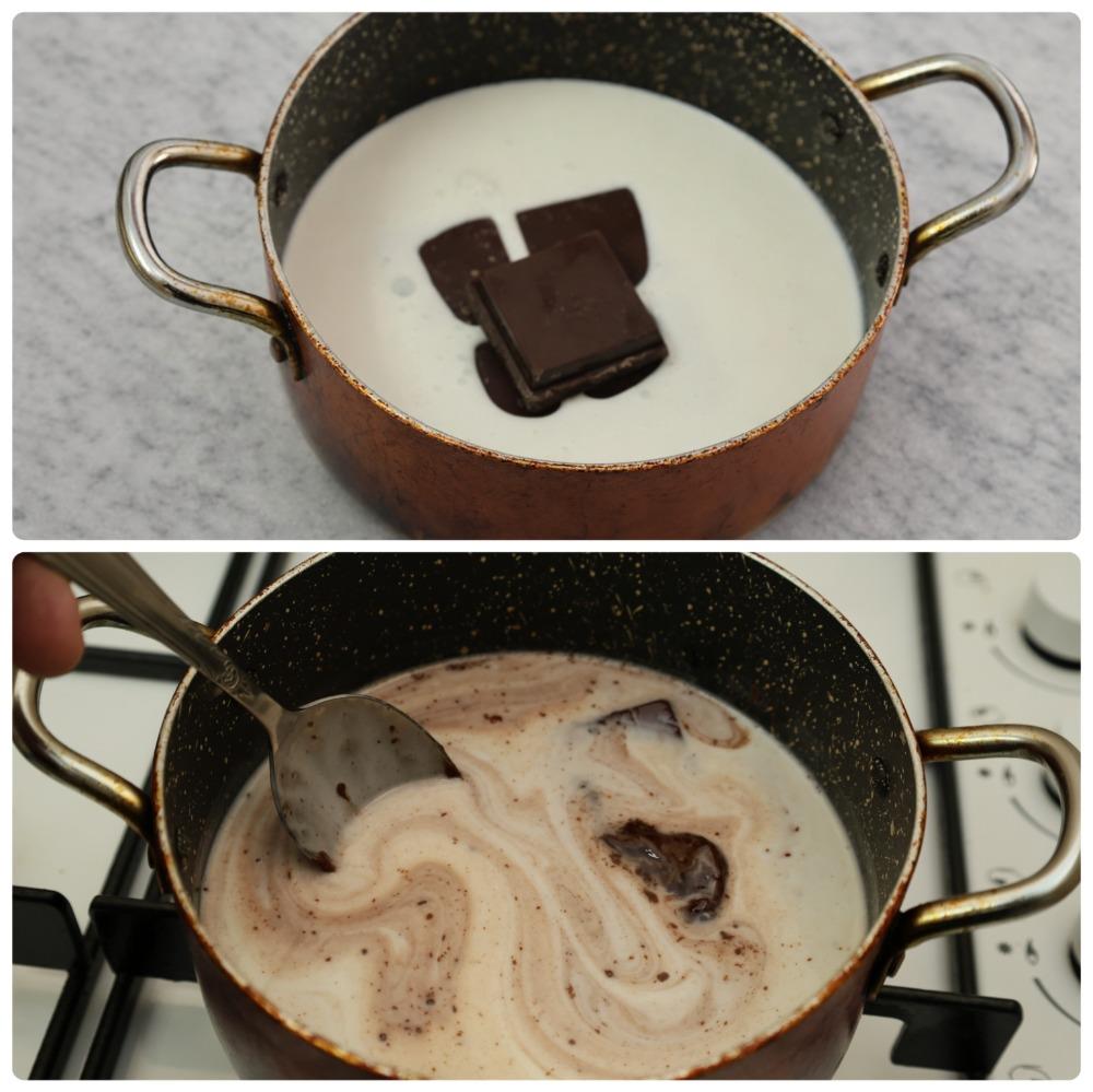 Приготовление шоколадного ганаша