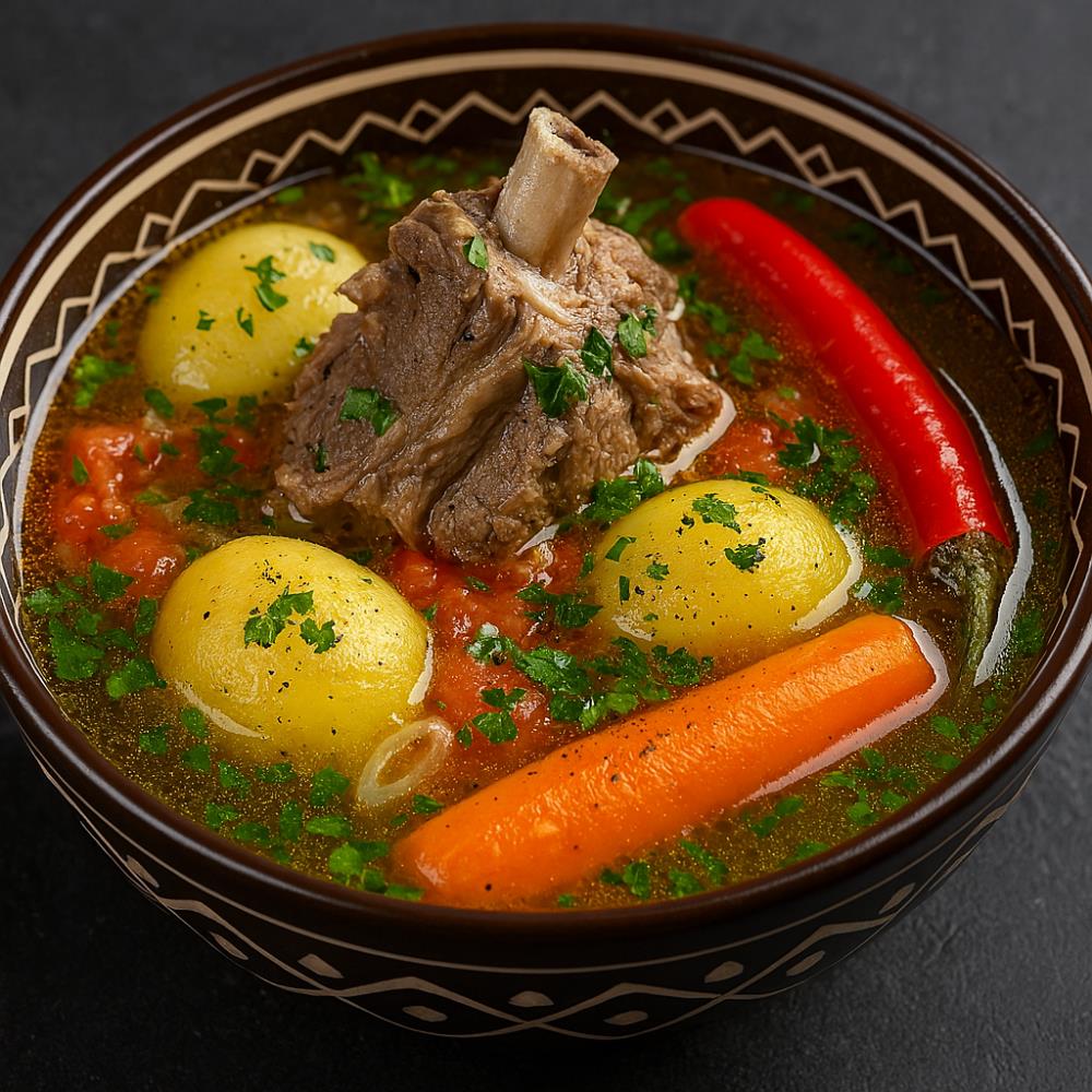 Баранья шурпа без поджарки