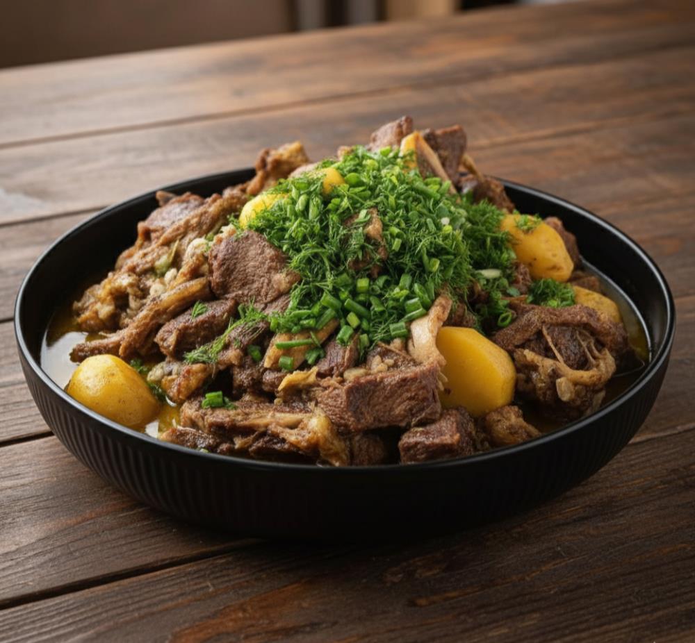 Пакистанское мясное карри с картофелем