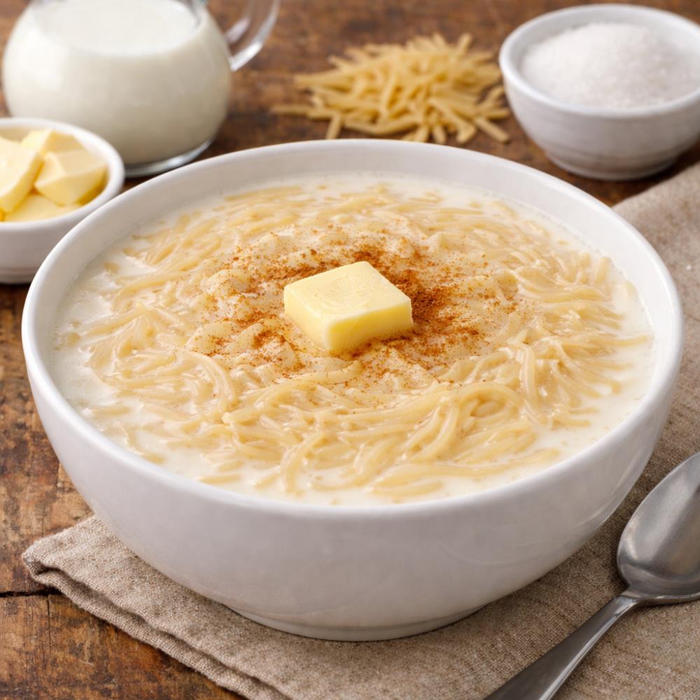 Молочный суп с лапшой