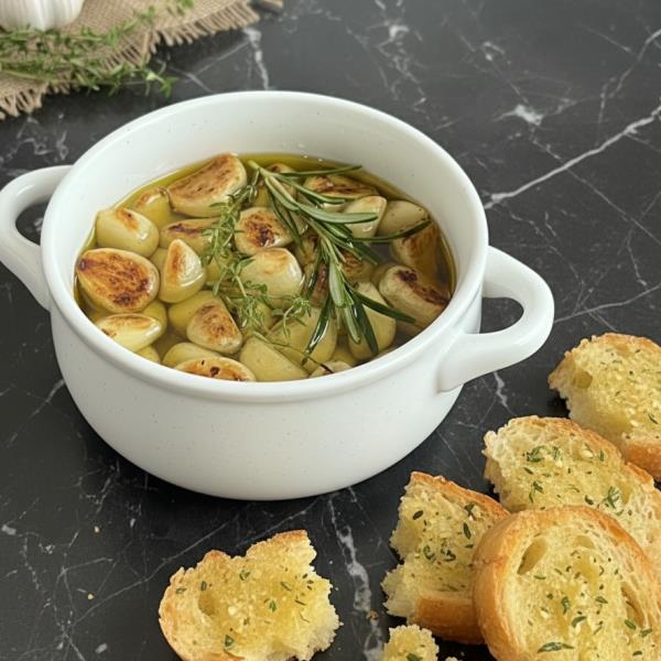 Чесночный конфи - ароматная закуска