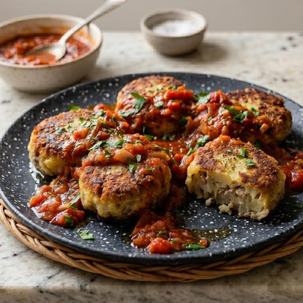 Картофельные котлеты с мясом
