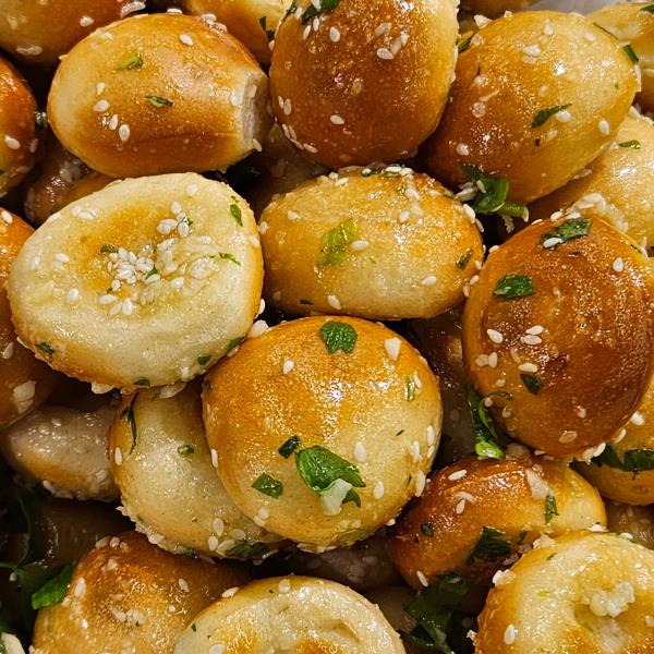 Пампушки с чесноком 