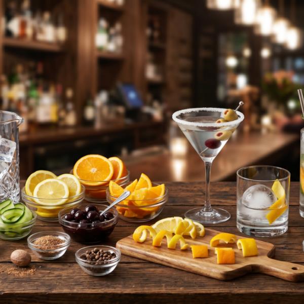 Гарниры к коктейлям