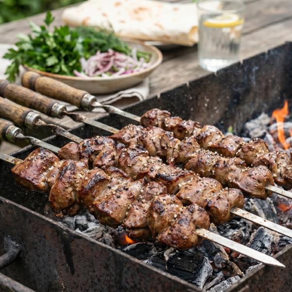 Шашлык из куриной печени