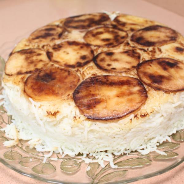 Рисовая бабка с курицей
