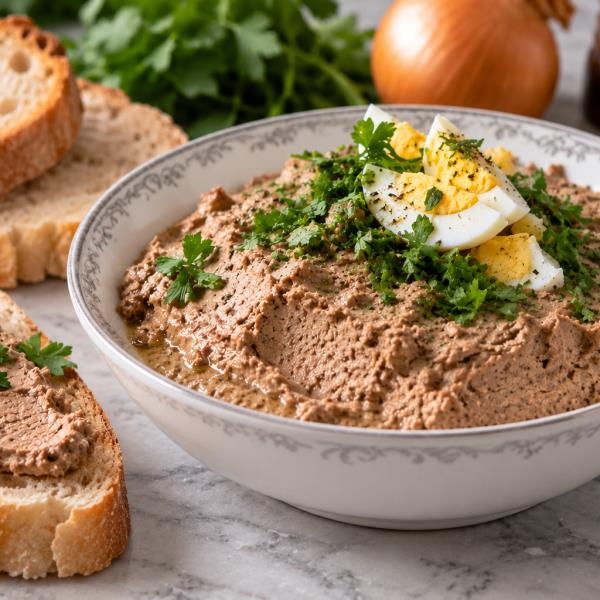 Паштет из куриной печени и потрохов