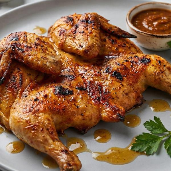 Цыпленок табака с восточными специями