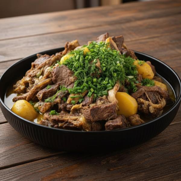 Пакистанское мясное карри с картофелем